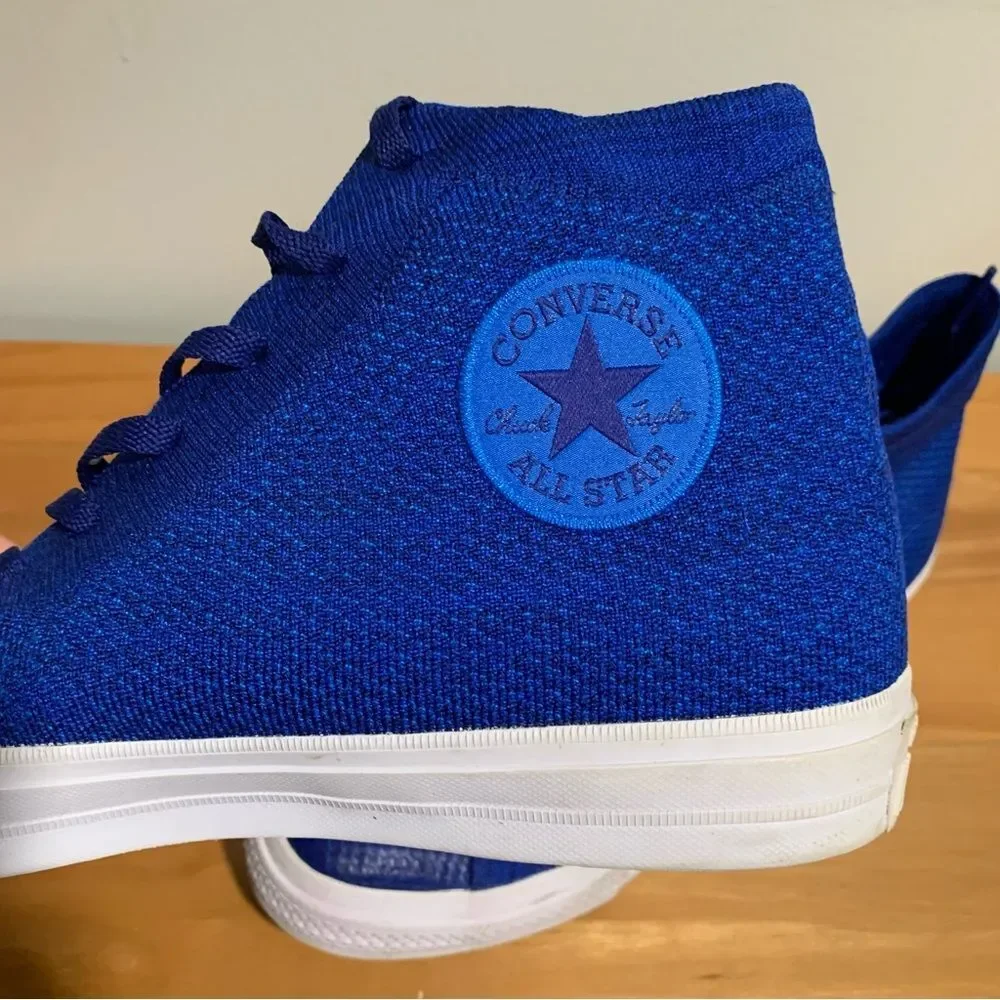 Converse All Star Collab Flyknit High Top Men’s 11.5 shoes True Indigo - Picture 5 of 7